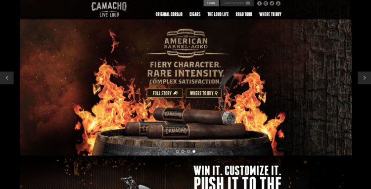 PHP Website For Camachocigars