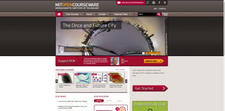 School Website For MetOpenCourseWare