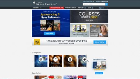 School Website For TheGreatCourses